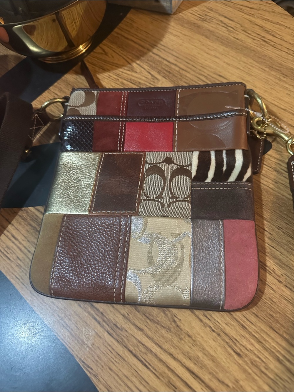 Gorgeous vintage coach patchwork Crossbody